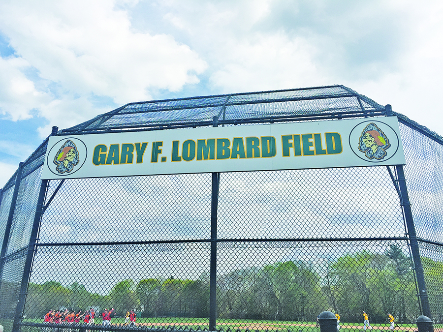 The 59-year-old baseball field at King Philip Regional now bears the name of the Warriors’ legendary coach. Photo courtesy of Jeff Plympton.