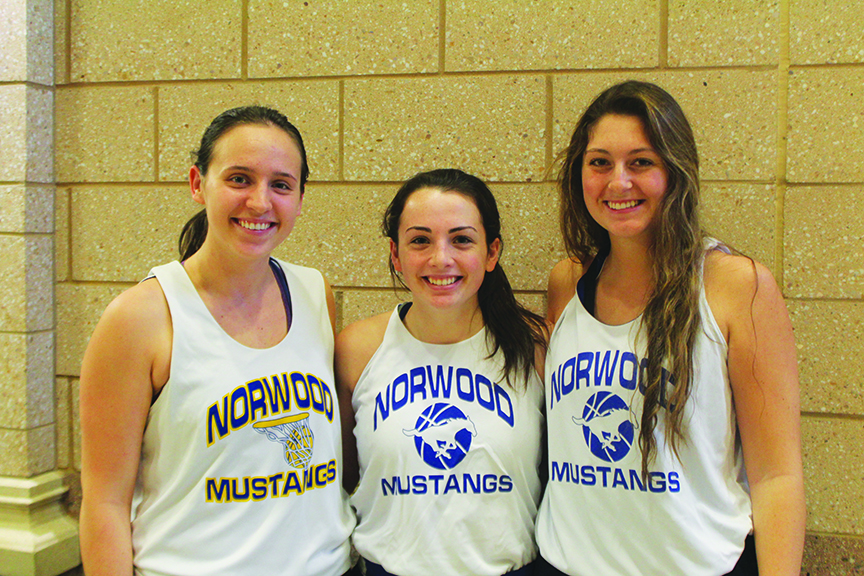 Pictured left to right: Captains Krista Bradley, Meg Reen and Ally Copponi