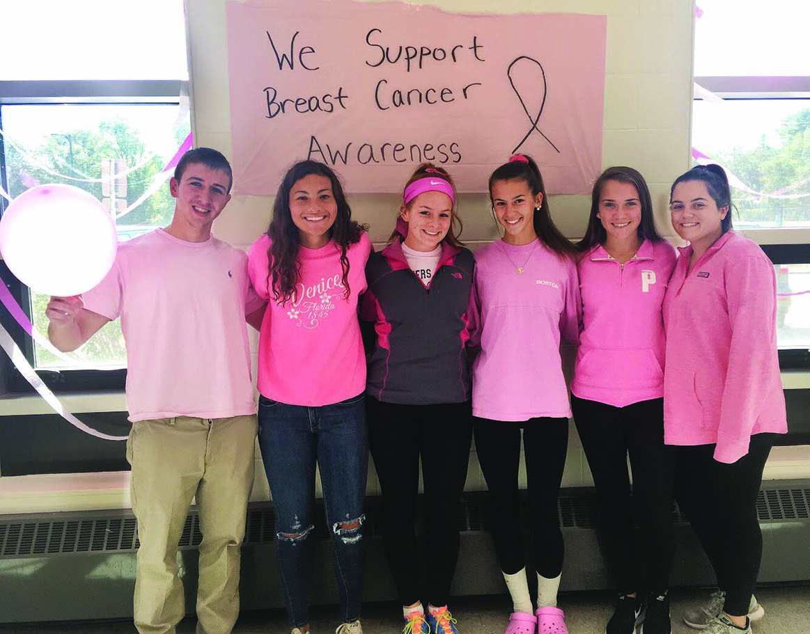 (l to r): Ben Consoles, Melina Connolly, Emma Durant, Jenna Midura, Elise Pereira, and Caitlin Foley.