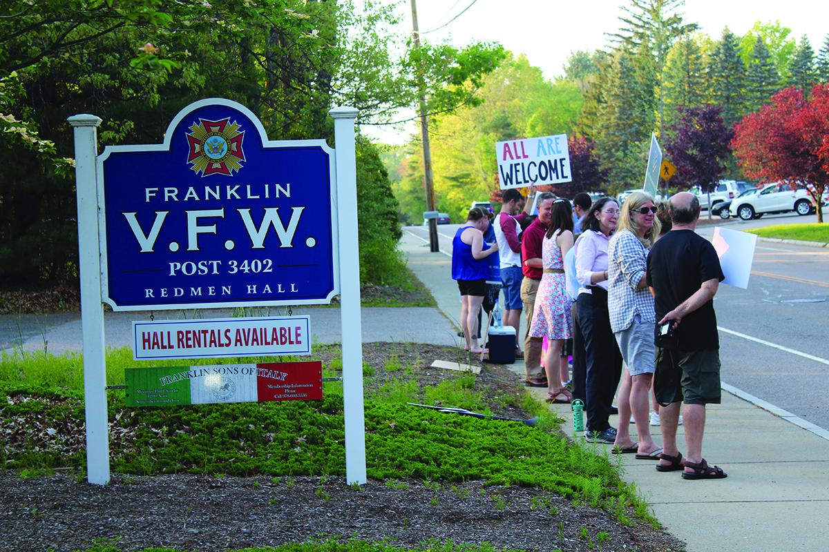 An immigration talk planned by the Franklin Town Republican Committee featuring a speaker representing the Center for Immigration Studies was canceled after it received phone calls from protesters, from both Franklin and Medway. Protesters argued that the CIS espouses an anti-immigration policy.