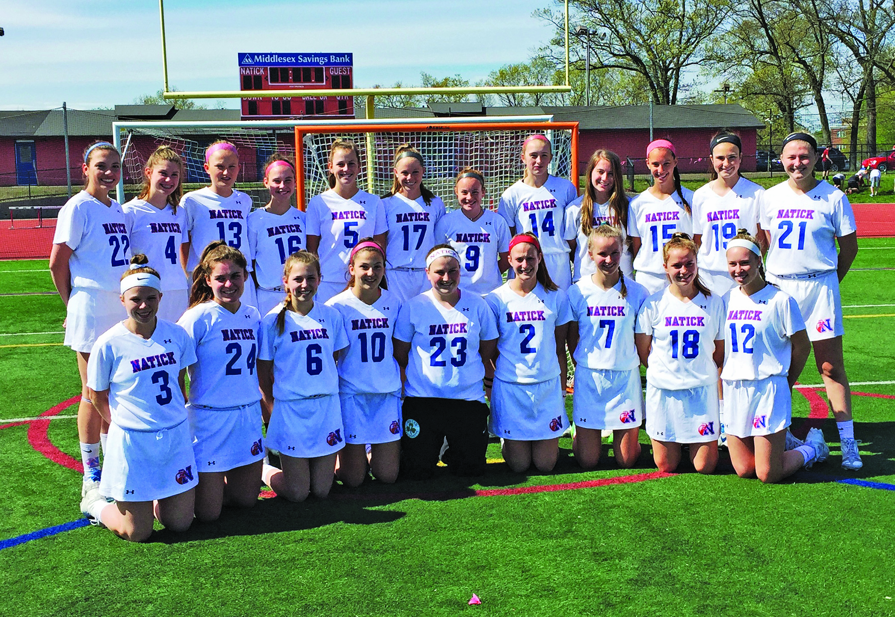 Natick High girls’ lacrosse team Photos/submitted Coach Tanner Guarino