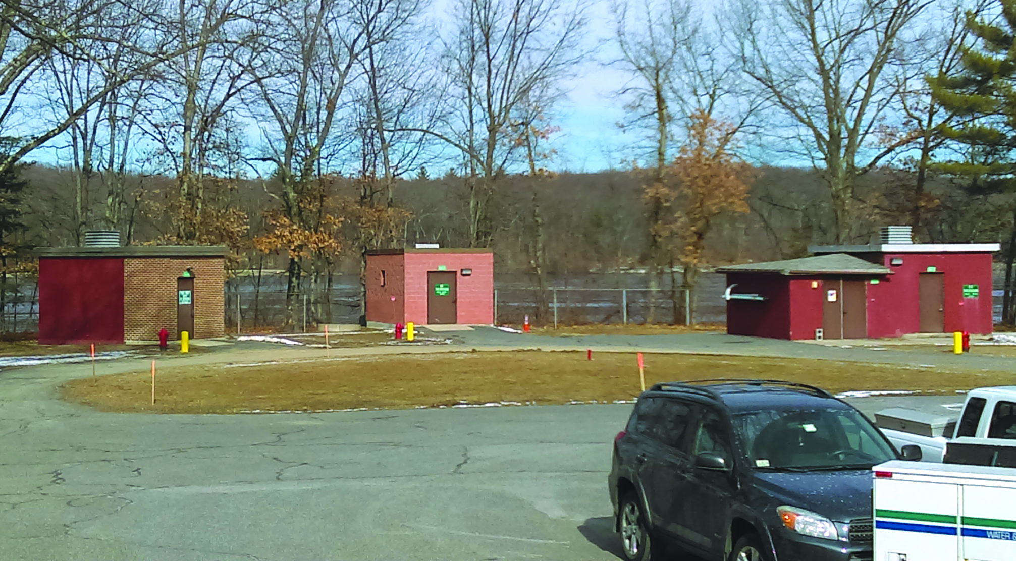 Well houses as seen from the treatment plant. (Photo/Roy Correia)